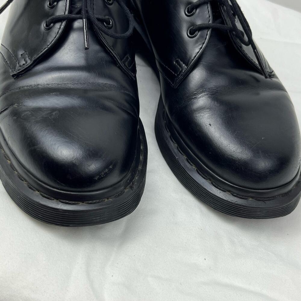 Dr. Martens Women 7 Black AirWair Lace-Up Combat Chunky Grunge Punk Shoes - Picture 7 of 11